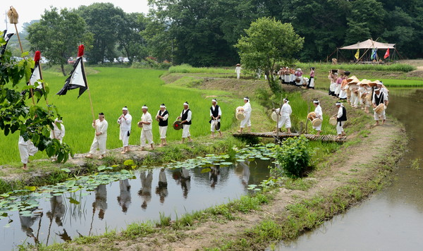 ▲ 들노래 시연.ⓒ증평군