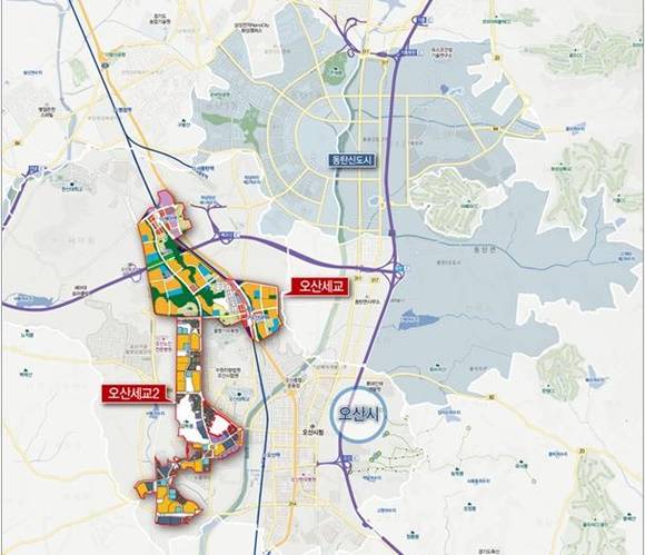 ▲ 오산세교·세교2 위치도. ⓒ한국토지주택공사