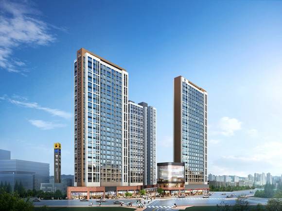 ▲ '안양 명학역 유보라 더스마트' 투시도. ⓒ반도건설