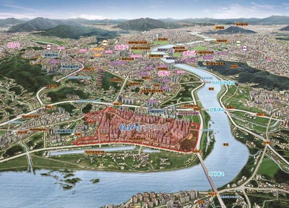 ▲ 미사강변도시 계획도. ⓒ한국토지주택공사