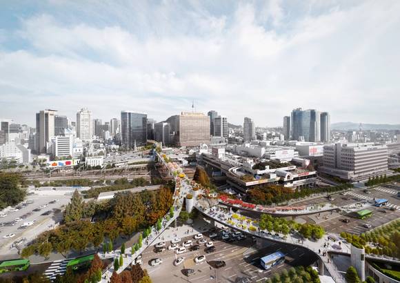 ▲ BMW그룹코리아는 오는 20일 개장을 앞둔 서울 고가 보행길 '서울로 7017'을 향후 5년간 공식 후원하며, 일정 구간을 BMW 숲으로 구성한다고 19일 밝혔다.ⓒBMW그룹코리아