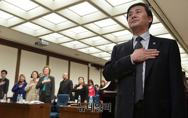 ▲ 북한자유주간을 진행하는 김성민 자유북한방송 대표. ⓒ뉴데일리 DB.