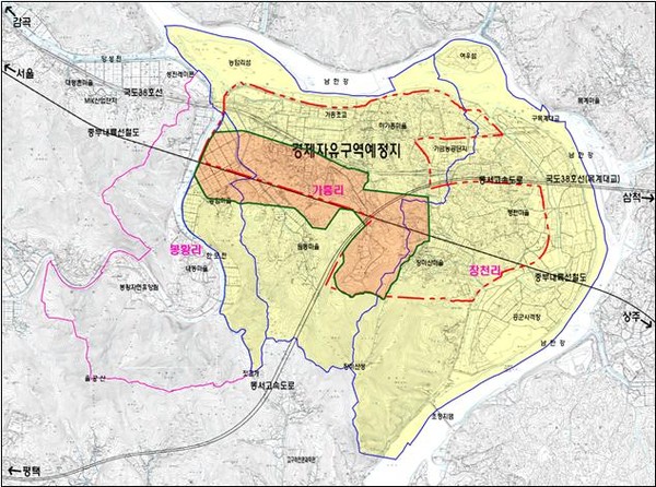 ▲ 충주에코폴리스지구 현황도.ⓒ충주시