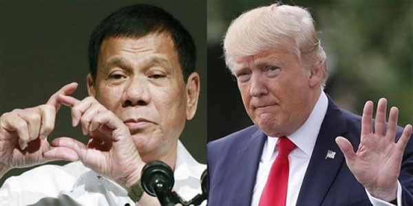 지난 4월 29일(현지시간) 트럼프 美대통령은 두테르테 필리핀 대통령과의 전화통화에서 김정은을 가리켜 "핵무기를 가진 미친 X"이라 부르며, 대북압박을 강조했다고 한다. ⓒ뉴시스-AP. 무단전재 및 재배포 금지.