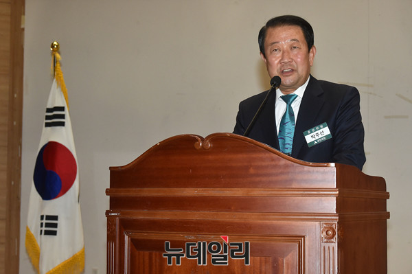 국민의당 박주선 신임 비대위원장이 25일 오후 국회 의원회관에서 기자간담회를 가지고 있다. ⓒ뉴데일리 이종현 기자