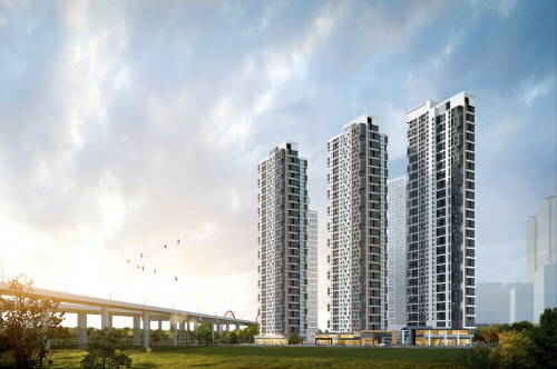 ▲ 힐스테이트 송도 더테라스 투시도. ⓒ 현대건설