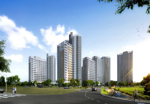 ▲ 밀양 쌍용예가 더 퍼스트 주경 투시도. ⓒ 쌍용건설