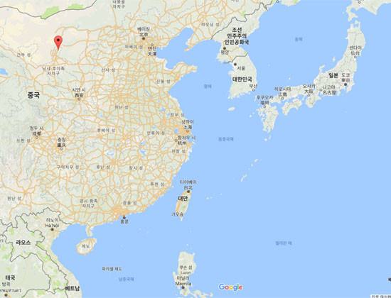 6월 중 美핵추진 항모 3척이 한반도 인근에 모이게 되면, 북한은 물론 중공에 대해서도 큰 압박이 될 것으로 보인다. 그림은 동아시아 지도. ⓒ구글 맵 화면캡쳐.