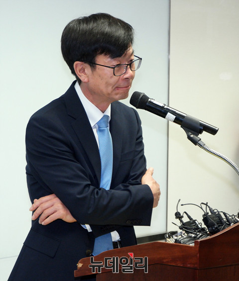▲ 김상조 공정거래위원장 후보자. ⓒ뉴데일리 이기륭 기자
