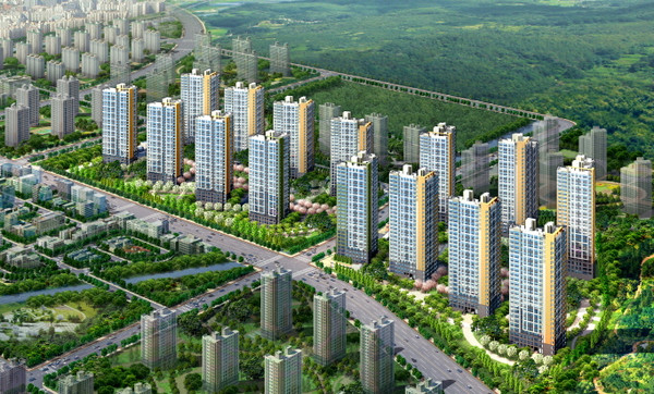 ▲ 청주 동남지구 대원칸타빌 더 테라스 조감도.ⓒ대원건설