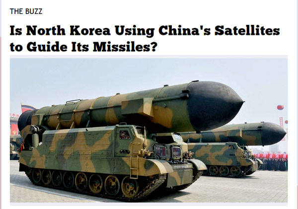 ▲ 美안보전문매체 '내셔널 인터레스트'는 "북한이 탄도미사일과 방사포 명중률을 높이기 위해 중국의 위성항법체계 '바이두'를 사용하고 있을 수 있다"고 분석했다. ⓒ美내셔널 인터레스트 관련보도 화면캡쳐.