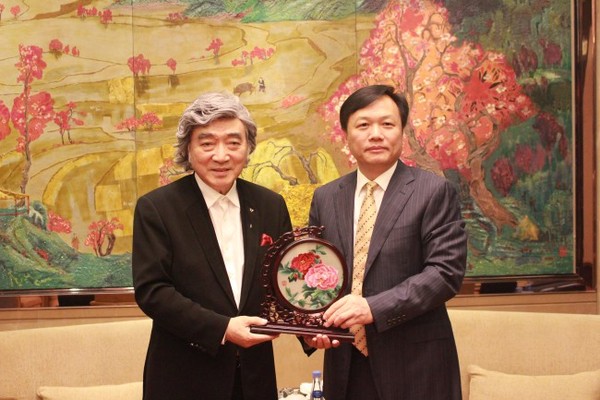 ▲ (좌)고학찬 예술의전당 사장 (우)위신륑 중국호남성문화청장ⓒ예술의전당