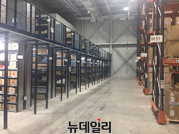 ▲ BMW그룹코리아의 안성 부품물류센터 내부.ⓒ뉴데일리