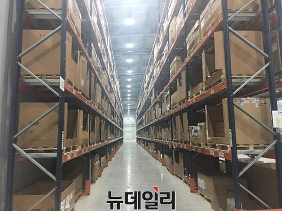 ▲ BMW그룹코리아의 안성 부품물류센터 내부.ⓒ뉴데일리