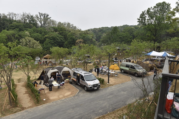 ▲ 초안산 캠핑장. ⓒ서울시 제공