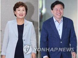 ▲ 김현미(왼쪽) 국토부, 김영춘 해수부 장관 후보자.ⓒ연합뉴스