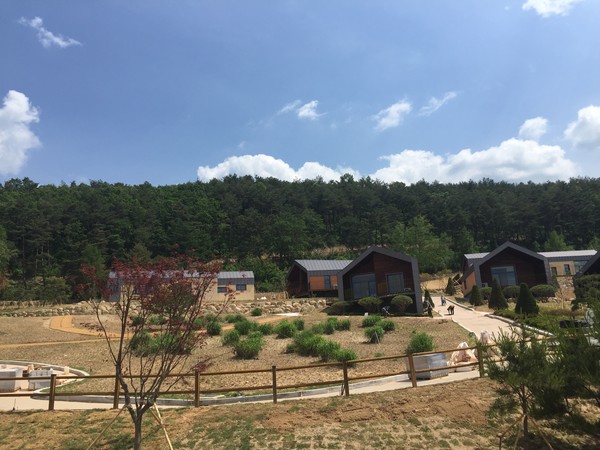 ▲ 정감록 체험 명당마을 현재 공사모습.ⓒ단양군