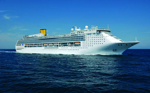 ▲ 코스타 빅토리아 크루즈선 전경.ⓒ현대아산