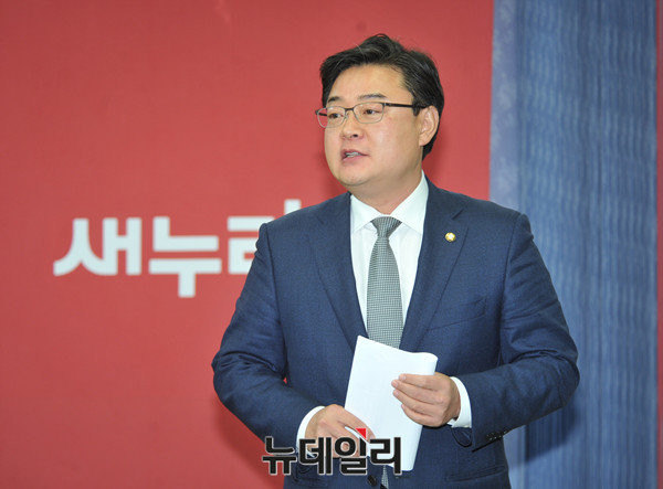 ▲ 자유한국당 김성원 대변인. ⓒ뉴데일리 이종현 기자