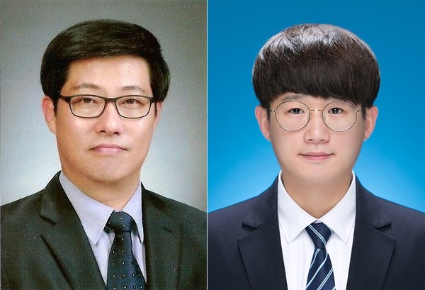 ▲ 사진 왼쪽부터 윤상원 교수, 김병욱 학생.ⓒU1대학교
