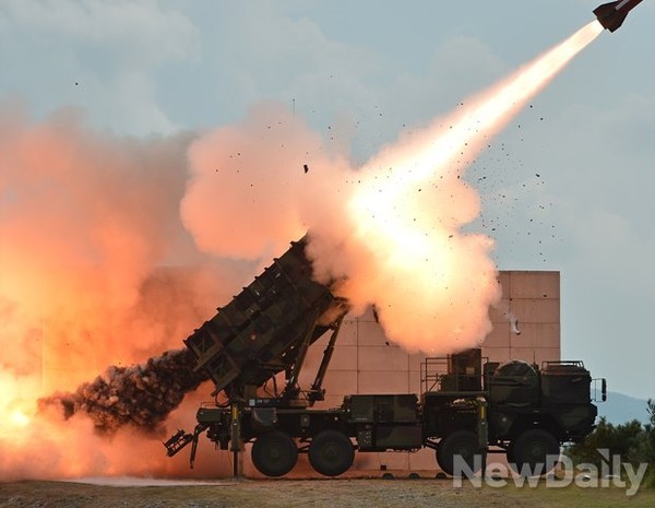 ▲ 2014년 9월 대천사격장에서 실시한 패트리어트 PAC-2 실사격 훈련 모습. ⓒ뉴데일리 DB.