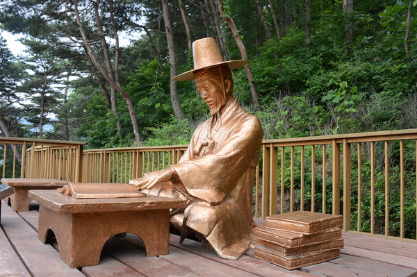 ▲ 독서광 김득신 동상.ⓒ증평군