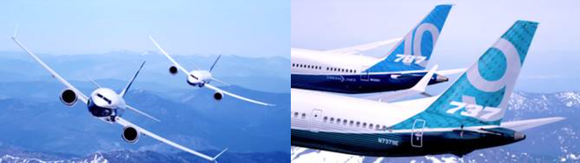 ▲ 보잉은 프랑스 파리 인근 르부르제 공항에서 개최 예정인 파리에어쇼에 앞서 최신 기종인 737 맥스9와 787-10의 비행영상을 19일 공개한다고 밝혔다.ⓒ보잉