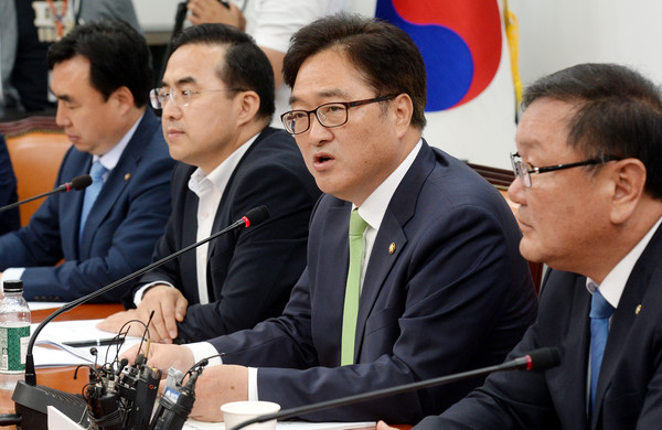 ▲ 우원식 민주당 원내대표가 발언하는 모습. ⓒ뉴시스