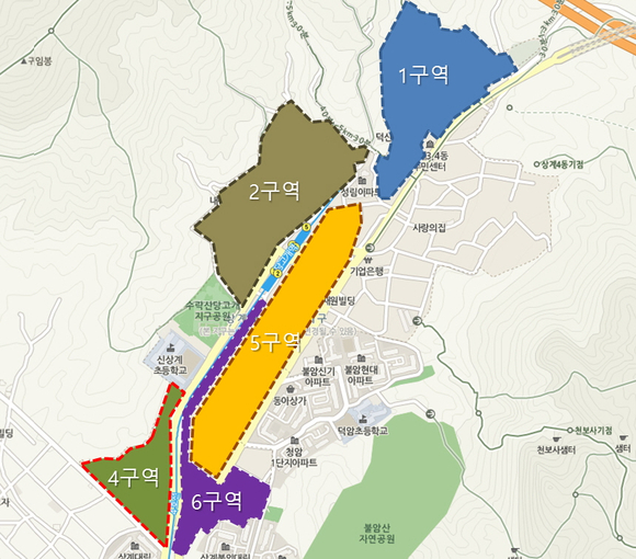 ▲ 상계뉴타운 4구역 위치도. ⓒ 대우건설