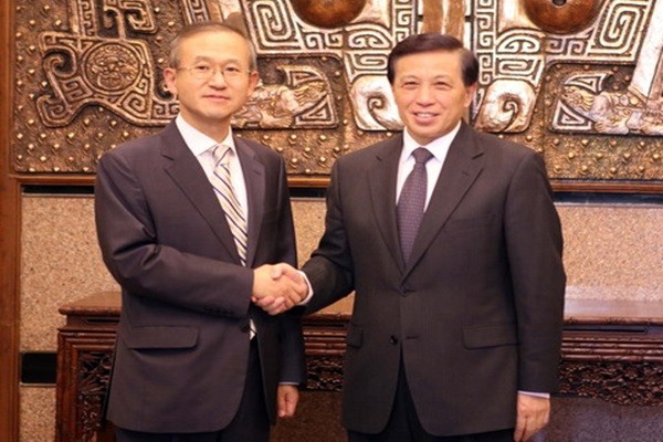 ▲ 중국이 '사드(THAAD)' 배치 문제를 두고 '한국의 정치적 결단'을 운운하며 압박에 나서는 모습이다. 사진은 20일 中베이징에서 열린 '제8차 한·중 외교차관 전략대화'에 참석한 (왼쪽부터) 임성남 외교부 제1차관과 장예쑤이(張業遂) 中외교부 상무부부장의 모습.ⓒ中외교부 홈페이지 캡쳐