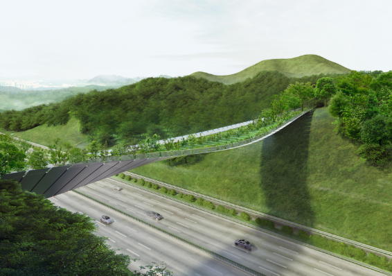 ▲ 우면산 녹지연결로 조감도. ⓒ서울시 제공