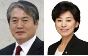 ▲ 김용익 전 민주연구원장(왼쪽)과 더불어민주당 남인순 의원 ⓒ각 의원실