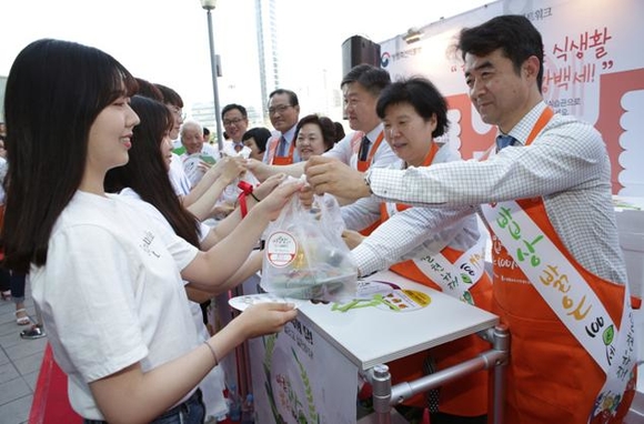 ▲ 바른 식생활확산 캠페인.ⓒ농식품부