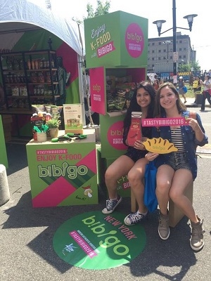 ▲ 지난해 미국 뉴욕에서 진행된 케이콘에서 CJ제일제당이 비비고를 활용해 한식을 알리고 있다. ⓒCJ제일제당