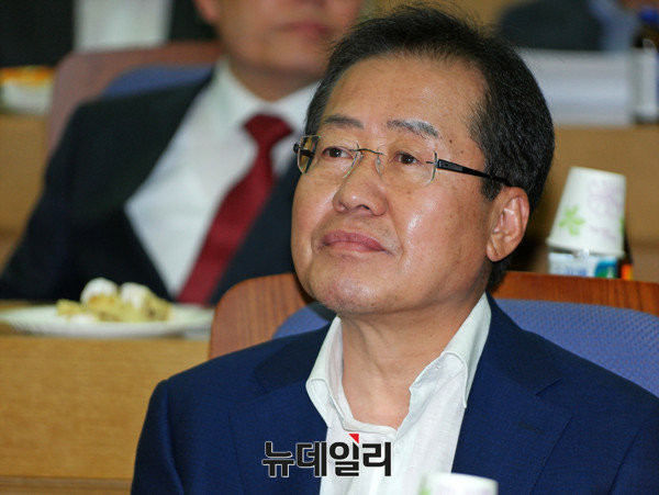 ▲ 자유한국당 소속 홍준표 전 경남도지사. 그는 오는 7월 3일 열리는 자유한국당 전당대회에 당 대표 후보로 출마했다. ⓒ뉴데일리 이기륭 기자