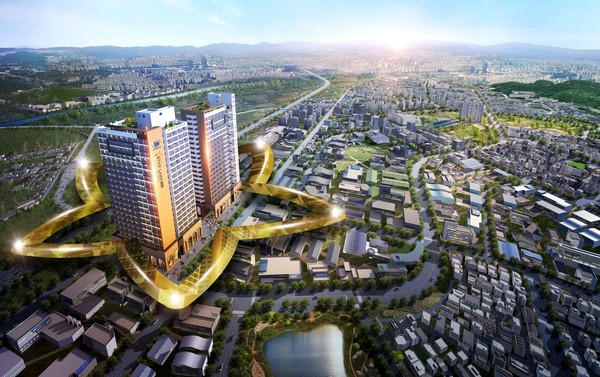 ▲ ‘청주 스타레이크 더 테라스’ 광역 조감도.ⓒ한국토지신탁