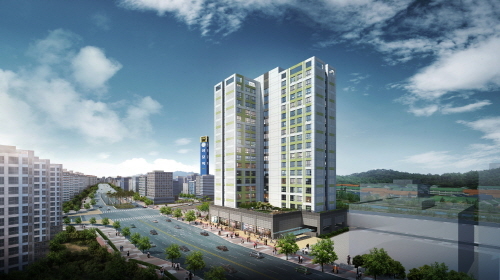 ▲ 운정 야당역 헤리움 투시도. ⓒ 힘찬건설