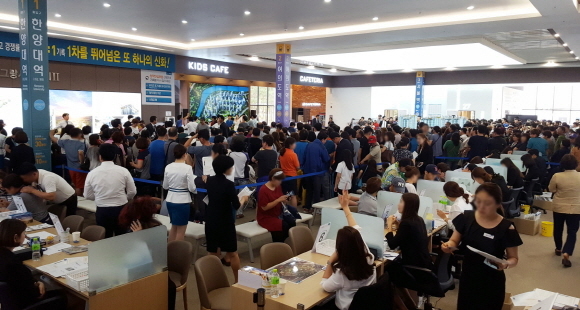 ▲ 안산 그랑시티자이 2차 견본주택 내부 모습. ⓒGS건설