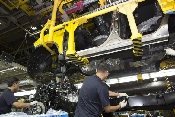 ▲ 차체라인 작업하는 장면ⓒ쌍용자동차