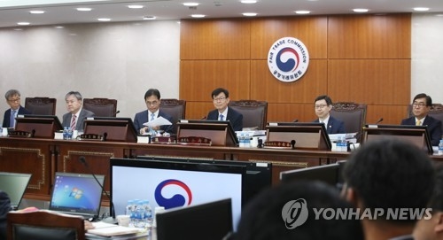 ▲ 28일 오전 정부세종청사 공정위원회 세종심판정에서 열린 전원회의. ⓒ연합뉴스