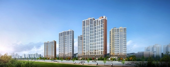 ▲ '지축역 반도유보라' 투시도. ⓒ반도건설