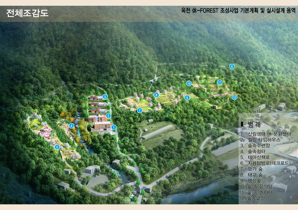 ▲ ‘休-포레스트’ 전체조감도.ⓒ옥천군