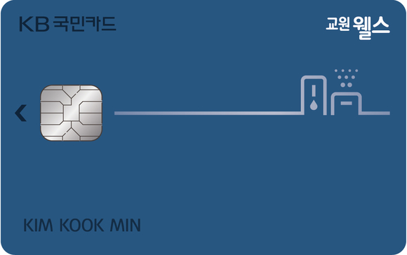 ▲ 교원 웰스 KB국민카드 플레이트 이미지 ⓒKB국민카드