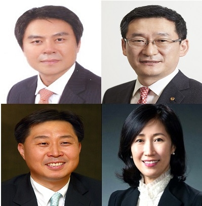 ▲ 상단 왼쪽부터 시계방향으로 현대차 조원홍 부사장, (주)한화 이민석 무역부문 대표이사 부사장, 진정임 CJ오쇼핑 부사장, 안용찬 애경그룹 생활항공부문 부회장.ⓒ각 사