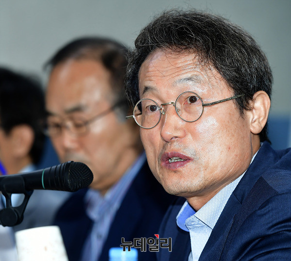 ▲ 조희연 서울시교육감이 초중고 시험 오픈북 검토를 주장해 논란이 일고 있다. ⓒ뉴데일리 정상윤 기자