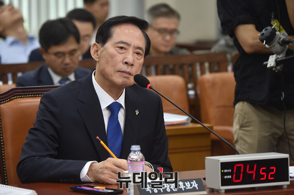 ▲ 송영무 국방부 장관 후보자. ⓒ이종현 기자