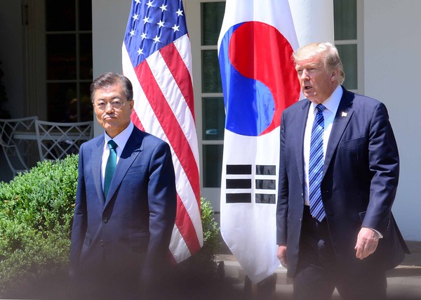 ▲ 문재인 대통령과 트럼프 미국 대통령.ⓒ뉴시스 DB