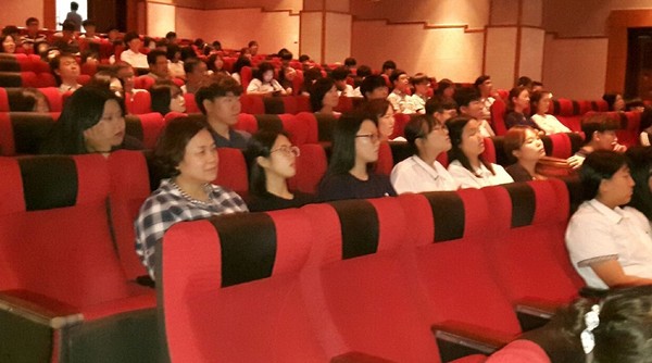 ▲ 충북교육청이 14일 특성화고 학생들의 창업동아리 운영 지원을 위한 세미나를 개최했다.ⓒ충북교육청