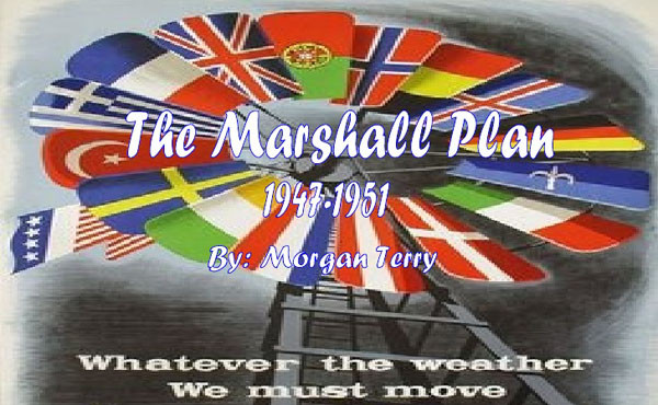美정부가 1947년부터 1951년까지 시행한 유럽 부흥계획 '마셜 플랜'의 선전용 포스터. ⓒ슬라이드 쉐어 닷컴.
