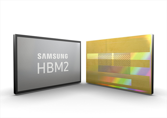 삼성 8GB HBM2 D램 모습. ⓒ삼성전자